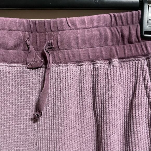 Zyia Active Don’t Wake Me Thermal Waffle Knit Loungewea Joggers- Size Large - Picture 8 of 9
